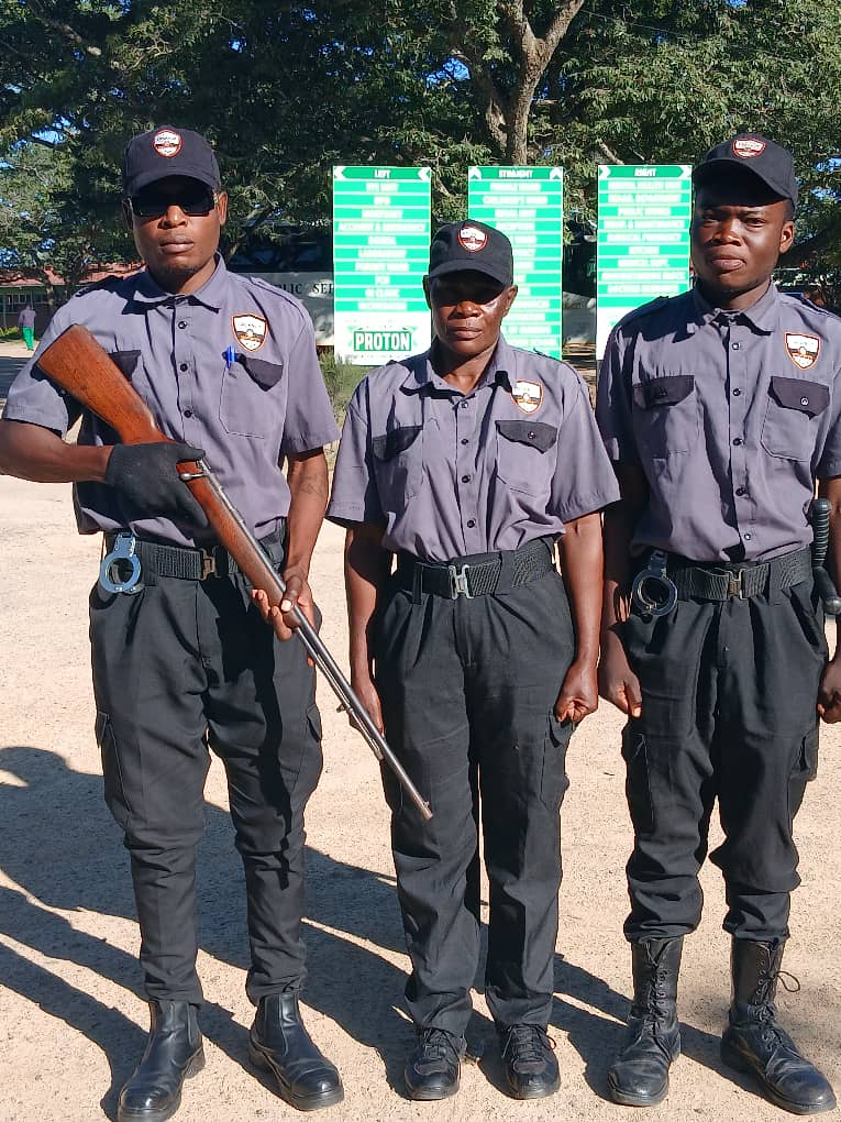 Locknut Security uniformed guards on duty